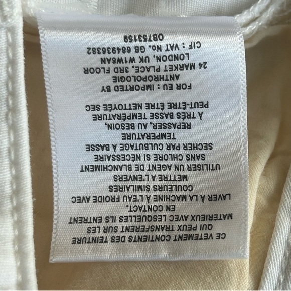 Anthropologie CHINO White Eyelet Embroidered Shorts 27 Relaxed Fit Summer - Picture 8 of 8